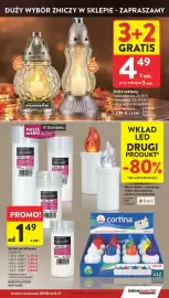 Intermarche gazetka tydzień 44 Strona 3: Znicz szklany €4,49, Wkład parafinowy Domédia €1,49