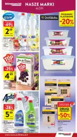 Intermarche gazetka tydzień 44 Strona 37: Sok winogorono TOP BUDGET €4,99, Spray do czyszczenia APTA €5,99