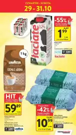 Intermarche gazetka tydzień 44 Strona 7: Jaja z chowu na wolnym wybiegu KOTLINA NATURY €10,99, Kawa ziarnista Lavazza €59,89