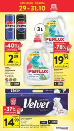 Intermarche gazetka tydzień 44 Strona 9: Papier toaletowy Velvet €14,99, Żel do prania Perlux €19,99