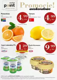 Market Point gazetka Strona 1: Pomarańcze €4,99, Masło klarowane Mlekovita €9,99