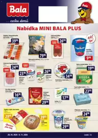 Bala leták Strana 1: Kunin Smetana ke šlehání €29,90, Veselá kráva, různé druhy €34,90