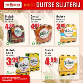 Ter Huurne Holland Markt folder Pagina 13: Grolsch Weizenbock €4,99, Grolsch Zomerzon €3,99