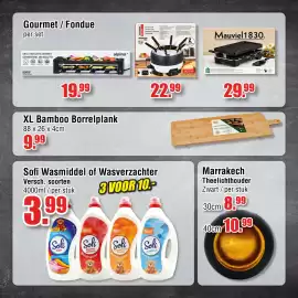 Ter Huurne Holland Markt folder Pagina 7: Cuisinier Deluxe Fondue set €22,99, Mauviel1830 €29,99