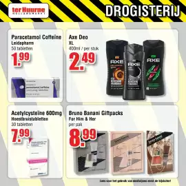 Ter Huurne Holland Markt folder Pagina 8: Healthypharm Hoestbruistabletten HTP €7,99, Leidapharm Paracetamol Coffeïne €1,99