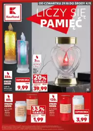 Kaufland gazetka tydzień 44 Strona 1: Kaufland OD CZWARTKU 29.10 DO ŚRODY 4.11 LICZY SIĘ PAMIĘĆ 336h wys. 18 cm śr. 5,5 cm