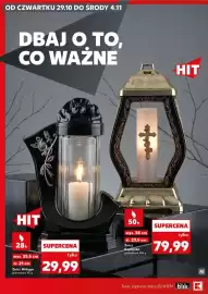 Kaufland gazetka tydzień 44 Strona 10: OD CZWARTKU 29.10 DO ŚRODY 4.11 DBAJ O TO, CO WAŻNE HIT 28h wys. 25,5 cm śr. 21 cm