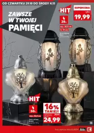 Kaufland gazetka tydzień 44 Strona 6: SUPERCENA tylko 19,99 OD CZWARTKU 29.10 DO ŚRODY 4.11 ZAWSZE W TWOJEJ PAMIĘCI HIT 28h