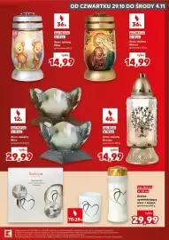 Kaufland gazetka tydzień 44 Strona 7: 12h wys. 15,5 cm śr. 18 cm Znicz otwarty Misa gramatura 360 g tylko 29,99 K bolsius