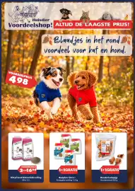 Huisdier Voordeelshop folder Pagina 1: Runderluchtpijp Hondensnack, Blaadjes in het rond voordeel voor kat en hond. €4,98