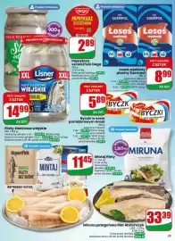 Dino gazetka tydzień 44 Strona 29: Filety śledziowe wiejskie Lisner €14,99, Łosoś wędzony plastrowany Suempol €8,99