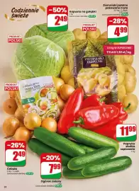 Dino gazetka tydzień 44 Strona 34: Ogórek zielony €7,99, Kapusta na gołąbki €2,49