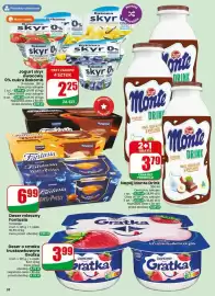 Dino gazetka tydzień 44 Strona 38: Jogurt skyr owocowy 0% cukru Bakoma €2,25, Deser mleczny Fantasia €6,99