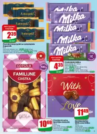 Dino gazetka tydzień 44 Strona 5: Pierniki Katarzynki w czekoladzie Kopernik €2,39, Czekolada Milka €4,35
