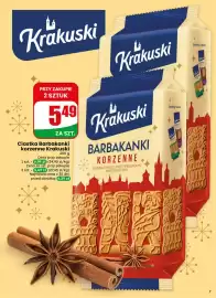 Dino gazetka tydzień 44 Strona 7: Ciastka Barbakanki korzenne Krakuski €5,49