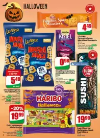 Dino gazetka tydzień 44 Strona 8: Chrupki Original Monster Munch €5,49, Żelki Halloween Minis Haribo €19,99