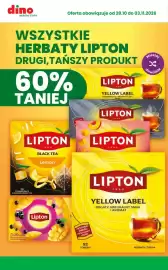 Dino gazetka tydzień 44 Strona 2: dino najbliżej Ciebie Oferta obowiązuje od 28.10 do 03.11.2026 WSZYSTKIE HERBATY LIPTON