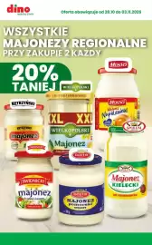 Dino gazetka tydzień 44 Strona 3: dino Oferta obowiązuje od 28.10 do 03.11.2026 najbliżej Ciebie WSZYSTKIE MAJONEZY