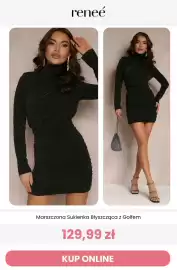 Renee magazyn tydzień 44 Strona 7: Marszczona Sukienka Błyszcząca z Golfem €129,99