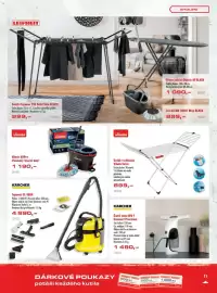 Uni Hobby leták Strana 11: Vileda sušák rozkládací extra €899,00, Vileda H2Pro třásňový rotační mop €1.190,00