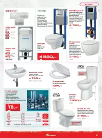Uni Hobby leták Strana 25: Jika Euroline umyvadlo €749,00, HT vnitřní kanalizace €15,00