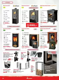 Uni Hobby leták Strana 26: Ekoflam Krbová kamna Bari €5.290,00, Abx krbová kamna omaha €29.990,00