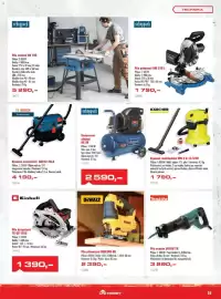 Uni Hobby leták Strana 29: Scheppach kompresor olejový hc 26 €2.590,00, DeWalt pila přímočará dwe349-qs €2.390,00