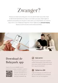 Babypark folder Pagina 3: Zwanger? Wanneer je in blijde verwachting bent, wil je natuurlijk het beste voor je baby. Naast de
