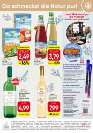 Spar Flugblatt Seite 4: Spar Natur pur Bio-Sirup €3,79, SPAR Natur pur Bio-Pfefferminz-Tee €2,49