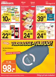 ABC Lavpris tilbudsavis uge 44 Side 11: Frigodan Grøntsager €10,00, Hel Julius Peking And €98,00