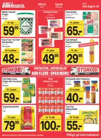 ABC Lavpris tilbudsavis uge 44 Side 2: Del Castello eller PastaZara €40,00, Hvidebæk Pølser €49,98