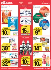 ABC Lavpris tilbudsavis uge 44 Side 8: Kinder Pingui eller Mælkesnitte €32,98, Lev Godt Granola / Mysli €14,98
