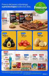 Folleto Walmart semana 44 Página 4: Jitomate Saladet €27,00, Papa blanca alfa €47,00