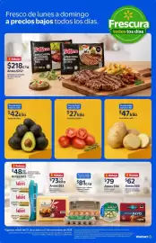 Folleto Walmart semana 44 Página 4: Jitomate Saladet €27,00, Papa blanca alfa €47,00