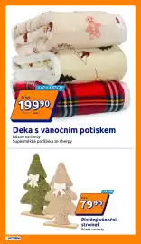 Action leták týden 44 Strana 9: 140 x 180 CM Za kus 1999⁰ 79,33/m² 259,00 Kč Deka s vánočním potiskem Různé varianty