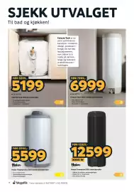 Megaflis kundeavis Side 14: Celeste Tech 300s varmtvannsbereder €6.999,00, Celeste Tech 120b benkebereder €5.199,00