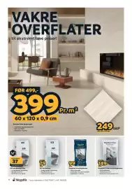 Megaflis kundeavis Side 16: Megaplan avrettingsmasse €99,00, Stratos Vein bone matt €399,00