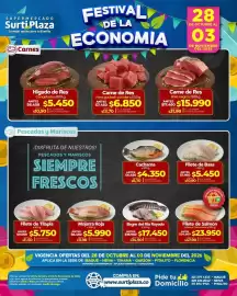 Catálogo Supermercados Surtiplaza semana 44 Página 3: Cachama €4.350,00, Bagre del Rio Rayado €17.450,00
