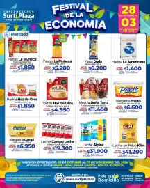 Catálogo Supermercados Surtiplaza semana 44 Página 6: Mezcla Doña Torta €11.400,00, Margarina Practis €6.600,00