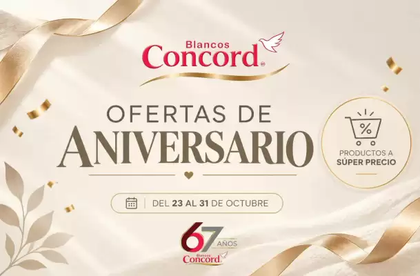 Colchas Concord (válido hasta 31-10)
