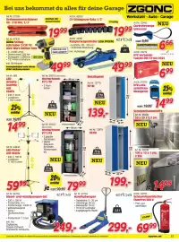 Zgonc Flugblatt Seite 17: Metallspind €139,00, Diesel- und Heizölpumpen-Set erba €249,00