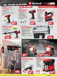 Zgonc Flugblatt Seite 5: Akku-LED-Strahler TC-CL 18/1800 Li Solo €49,99, Akku-Tacker/Nagler TE-CN 18 Li Solo €89,99