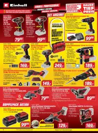 Zgonc Flugblatt Seite 6: Akku Doppelpack Einhell PXC €99,99, Akku-Bohrhammer TP-HD 18/22 Li BL €189,00