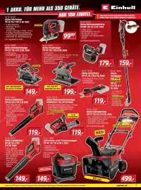 Zgonc Flugblatt Seite 7: Akku-Nass- und Trockensauger TP-VC 18/10 Li BL L Solo Einhell €149,00