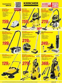 Zgonc Flugblatt Seite 9: Akku-Hartbodenreiniger FCV 3 €249,00, Terrassenreiniger PCL 6 €219,00
