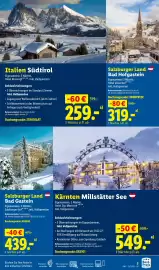 Lidl Reisen Prospekt Seite 5: Italien Südtirol €259,00, Kärnten Millstätter See €549,00