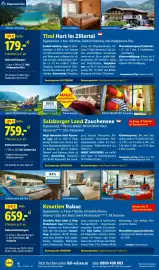 Lidl Reisen Prospekt Seite 6: Eigenanreisen Zillertal, Achensee -50€ 229.- 179.- 3 Nächte p.P. ab Inklusivleistungen: a) • 3