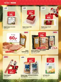 Poetzsch Padborg tilbudsavis Side 2: Hoppe Kålpolser, Wienerpolser eller Bacon i skiver €79,00, Hoppe Hamburgerryg €60,00