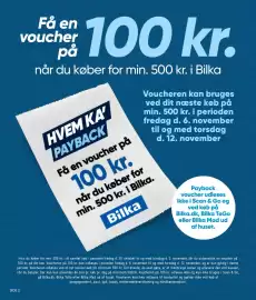 Bilka tilbudsavis uge 44 Side 2: Hvem Ka' Payback €100,00