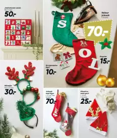 Bilka tilbudsavis uge 44 Side 14: Julesok med figur €70,00, Nissehue med gevir €25,00